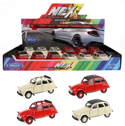WELLY Citroën 2CV con techo solar 11,5cm 2 surtidos in display (12)