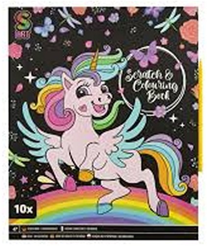 Scratch & Colouring Book 3 assorted 21,5x26,5cm-3