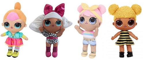 L.O.L. Peluche 4 assortis 30cm