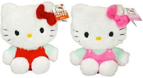 Hello Kitty Pluche Fluffy 2 assorti 28cm