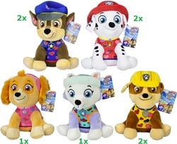 Paw Patrol Peluche assis 5 assortis 25cm