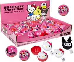 Capsule 6 cm avec peluche Hello Kitty et ses amis assortis en présentoir (24)