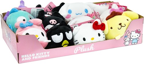 Peluches de Hello Kitty, 9 unidades surtidas de 8 cm en exhibición-3