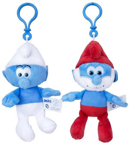 The Smurfs Pluche Bagclip 17cm 6 assorti n Blindbox 8,5x16cm-3