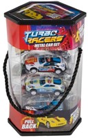 TURBO RACERS Set - 9 Metallautos - Rückziehmechanismus  13x19,5cm-2
