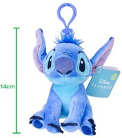 Disney Lilo & Stitch Plush Bagclip 3 assorted in display (12) 14cm-3