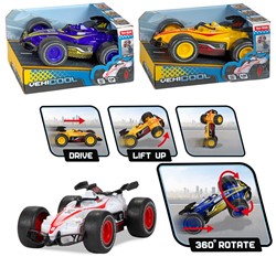 VEHICOOL Auto da corsa Formula 360 Stunt Friction 3 assortiti