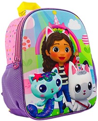Gabby's Dollhouse 3D Zaino 11 litro (1 scomparto + 2 tasche laterali 32x26x14cm