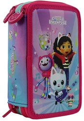 Gabby's Dollhouse Filled 3-compartment pencil case 19.5x12x7cm