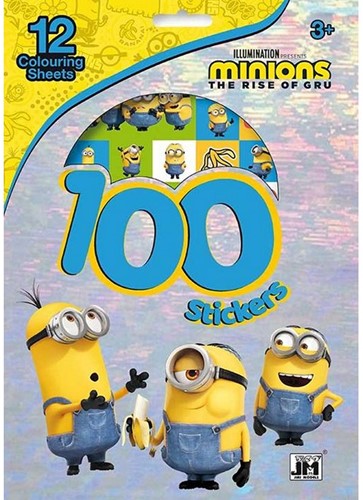 Minions Sticker Set (12 Sheets + 100 stickers) 21x30cm