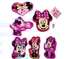 Minnie Mouse pluche kussen 6 assorti 15cm