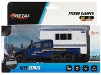 METAL Camion pick-up camper con pull back sonoro 4 assortiti 6x19,5x14cm.-2