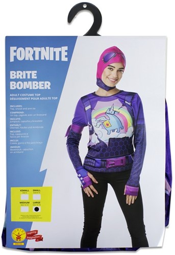 Rubies Costume Fortnite Brite Bomber Top Large