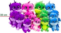 Pluche Draken Flying Baby 4 assorti 30cm