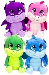 Pluche Draken Flying Baby 4 assorti 45cm