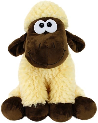 Pluche Schaap Zittend beige bruin 35cm