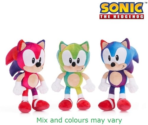Sonic the Hedgehog Pluche Zoom 3 assorti 30cm