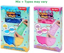 Crystal Putty & Magic Sand assorti 10,5x17cm