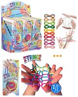 Zstringz Corde à doigt sur carte assortie en présentoir 9x20cm (FR-UK-ES-IT-PT)