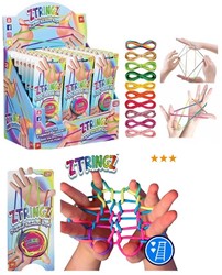 Ztringz Finger rope on card assorted in display 9x20cm (FR-UK-ES-IT-PT)