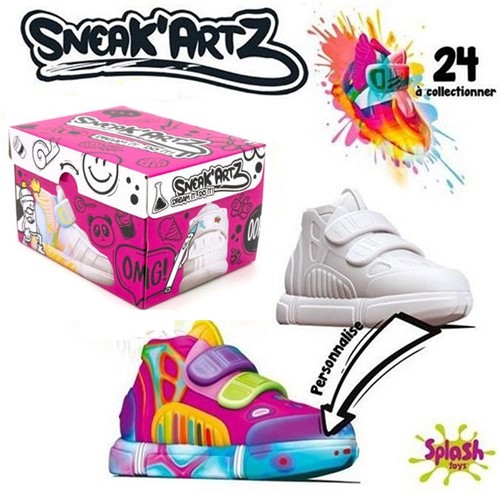 Sneak'Artz Chaussure en boite DYI 4 assortis 8x13.5cm-2