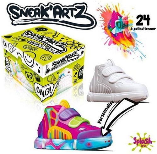 Sneak'Artz Chaussure en boite DYI 4 assortis 8x13.5cm-3