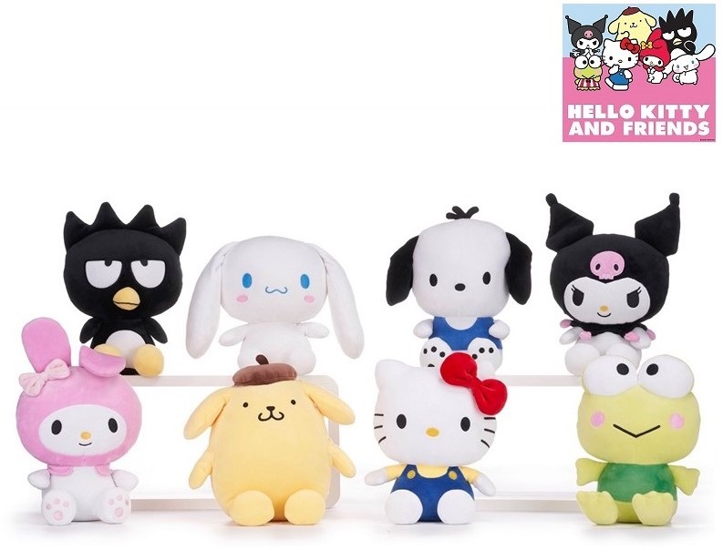 Peluche Hello Kitty Sanrio – 24 Cm – Taille Moyenne – Neuf