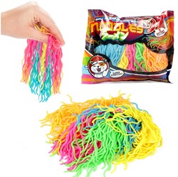 Tagliatelle DIVERTENTI -Ricci colorati- super elastici 5 pezzi +