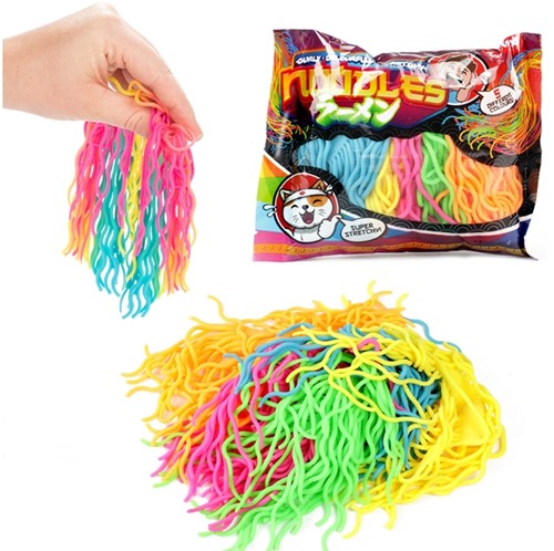 FUN Noodles -Curly Colorful- super stretchy 12x19cm