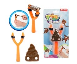 FUNNY POO Lachende drol katapult 10,5x21cm