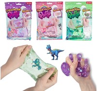 SLIME Crystal Glue Dino Unicorn Mermaid 3 assortiti 22x15cm