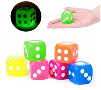 Würfel mit Licht 6-fach sortiert 3,5x3,5cm