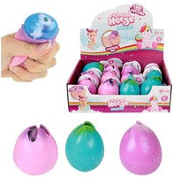 DREAM HORSE Huevo para apretar con unicornio 5x6,5cm 3 surtidos en display (12)
