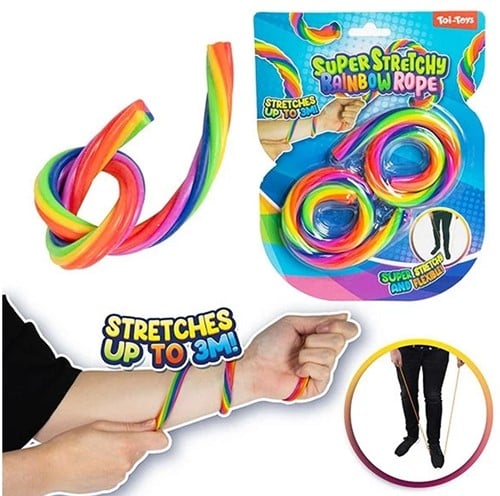 FUN Cuerda súper elástica -Arco iris- 2uds en blister