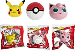 Pokemon 3D Erasers 4cm 3 assortitis in Window Foilbag 10x11cm