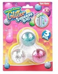 Window creeper squeeze balls Glitter 4cm 3 pieces 4x13x18cm.