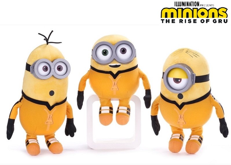 Minions Rise Of Gru Plush Kungfu Minions Gift 3 Assorted 29cm Minions Rise Of Gru Plush Kungfu Minions Gift 3 Assorted 29cm