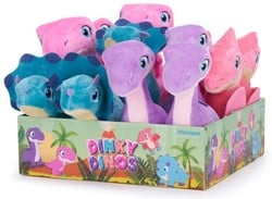 Pluche Girlie Dinky Dino's 4 assorti 15cm in display