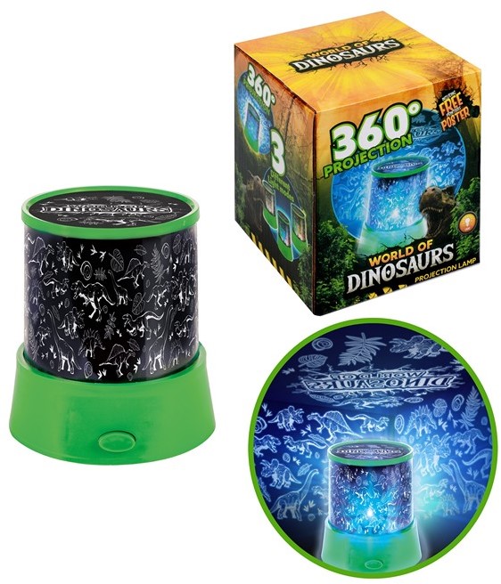WORLD OF DINOSAURS Projection lamp Dino 11.5x12.5cm