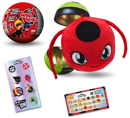 Miraculous Mira Ball Verrassingsbal 75mm met pluche 12cm in display (24)-2