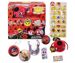 Miraculous Mira Ball Surprise ball 75mm avec peluche 12cm en présentoir (24)