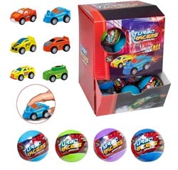 TURBO RACERS Surprise Egg 5cm Auto Pull Back in Kapsel im Display (36)