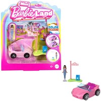 Mini Barbie Land Playset Bambola con veicolo Cambia Colore 14x15cm assortiti in esposizione (6)-3