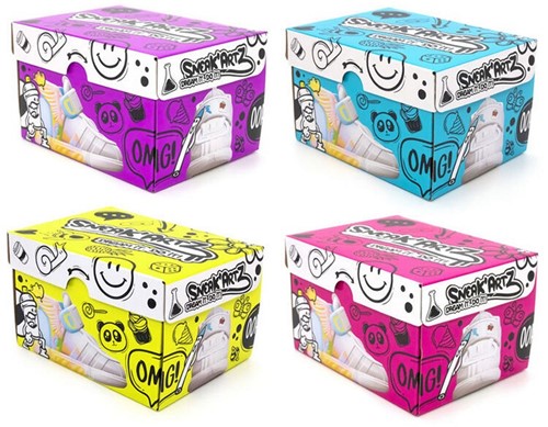 Sneak'Artz Chaussure en boite DYI 4 assortis 8x13.5cm