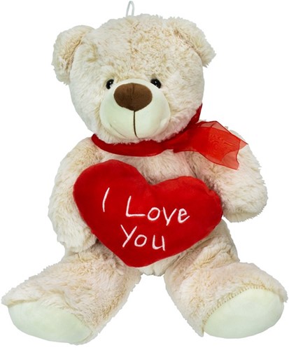 Plusch Bar mit herz 28cm