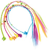 GLAMOUR&SHINE 6x Ciocca di capelli con cuori su molletta 10x41cm-3