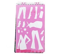 TOP DESIGNER Modeontwerper schetsboek+stickers 4 assorti 14x25cm-3