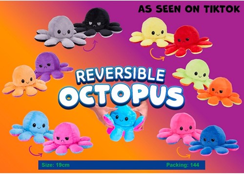 XL Reversible octopus Green Orange 40cm (Size 6) Ø 60cm-2