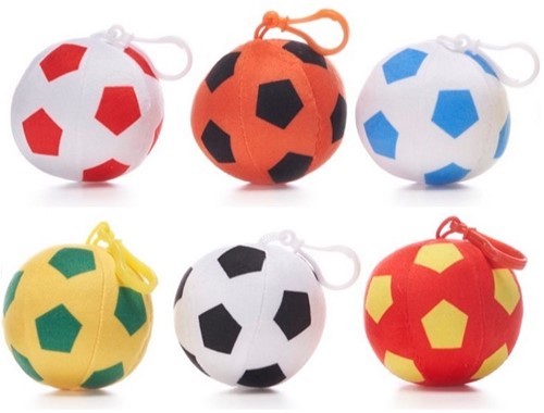 Bagclip Voetbal 6 assorti 7,5cm