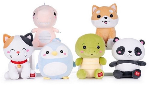 Kawaii Kuties Pluche 6 assorti 24cm Serie 1